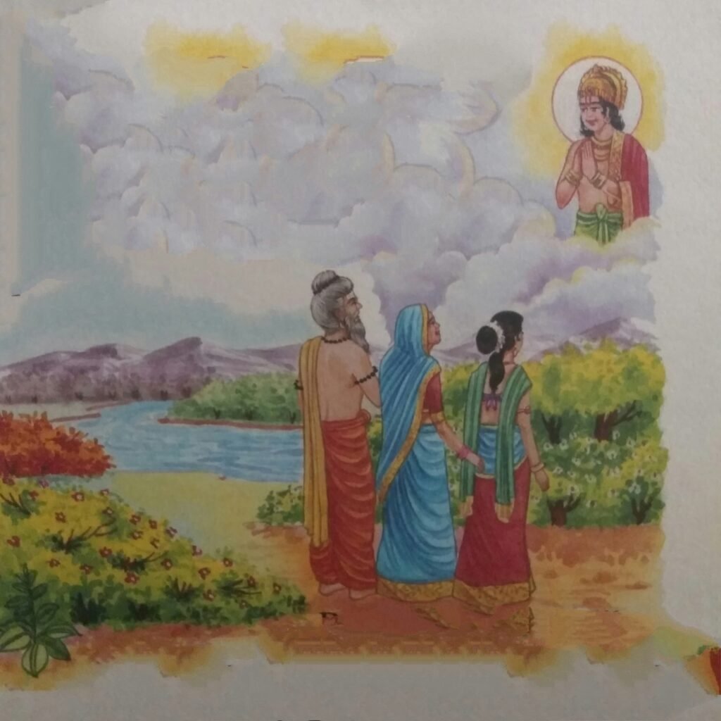 Appearance of the Cloud-God in front of the hermit