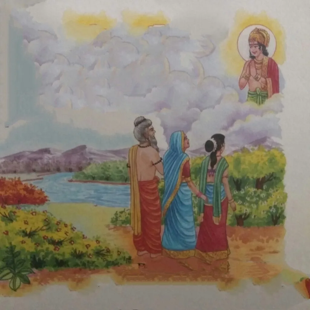 Appearance of the Cloud-God in front of the hermit
