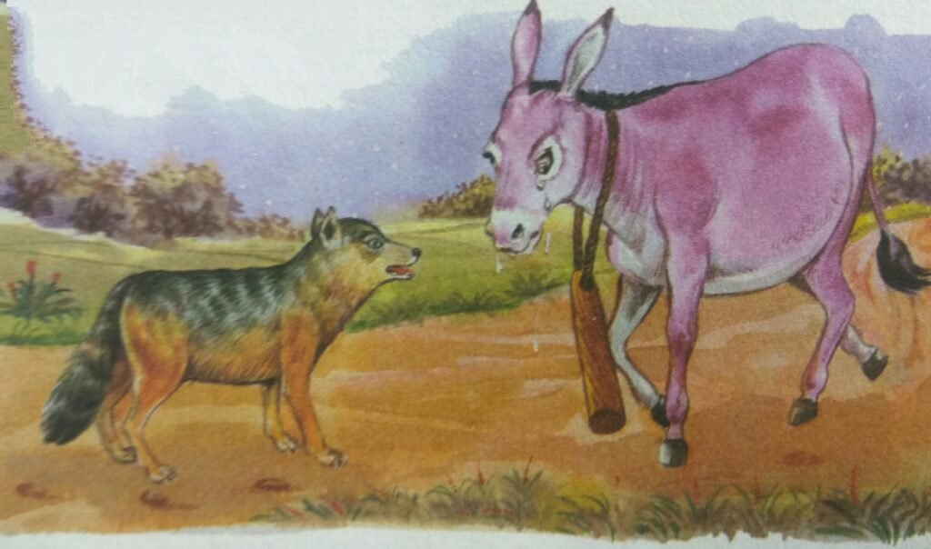 The Sobbing Donkey rightfully got the thrashing of his life for not listening to the advice of the Jackal