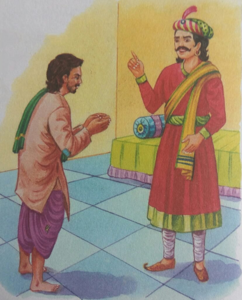 The king again overheard the sweeper's murmur and was very furious. He sent for the sweeper and asked him in a thundering voice, "What were you sayıng just now? Did you ever see me eating a melon while sitting in the toilet ?"