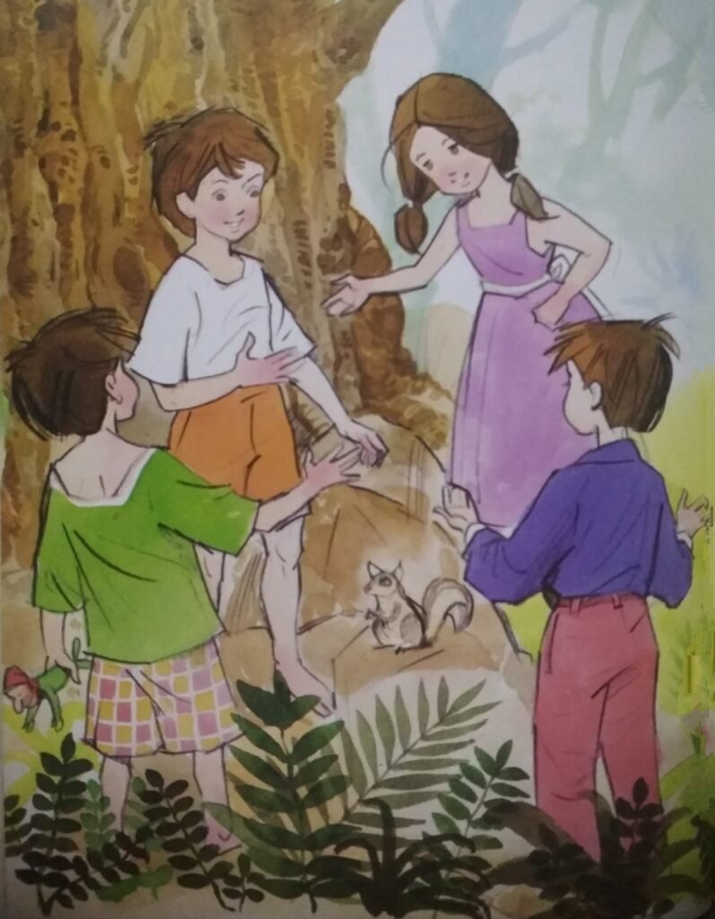 All the four kids had the same dream simultaneously with different characters of Jungle Book in it.