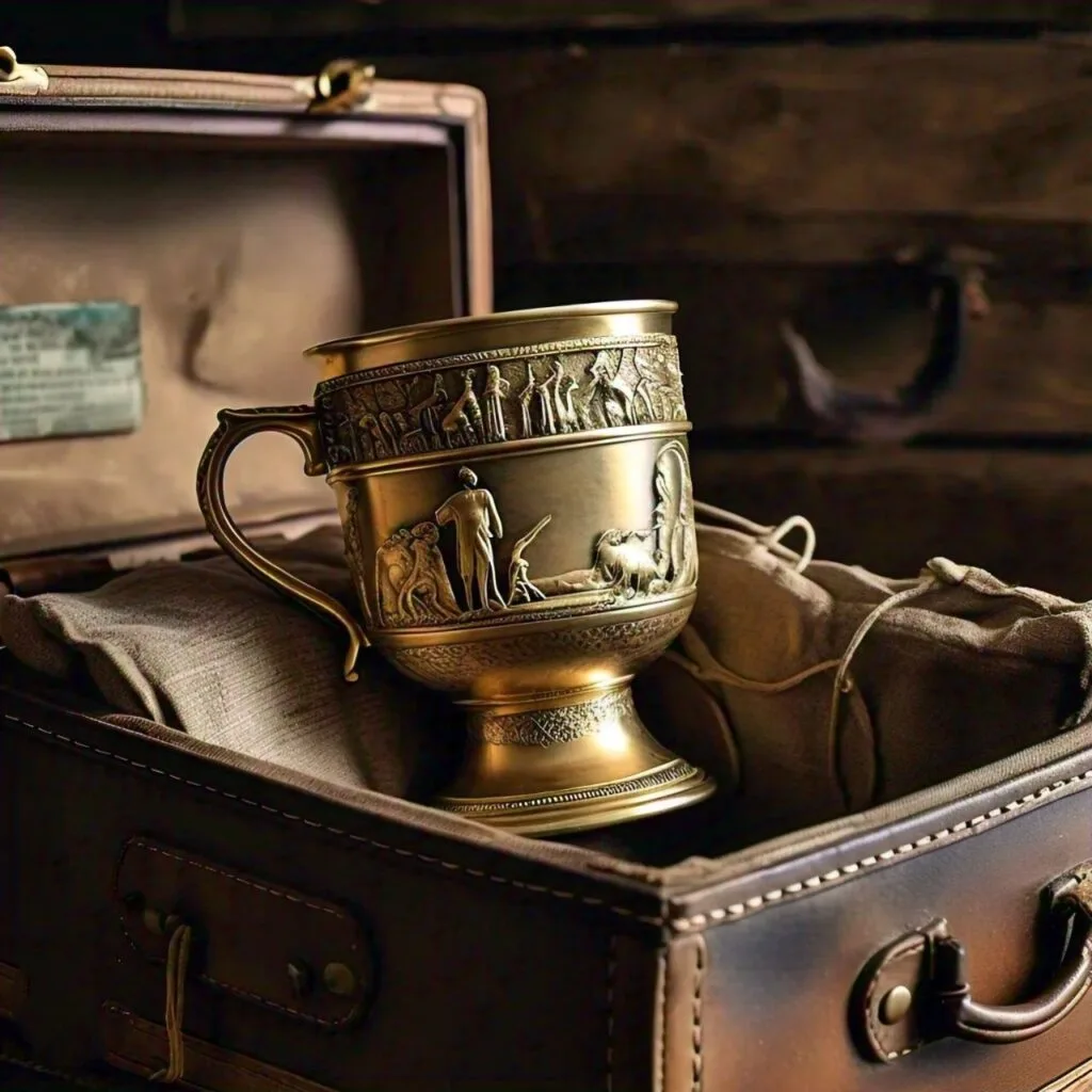 The story goes that as Aesop was ready to leave on his homeward journey to Sardis, a gold cup from the temple of Apollo was found in his baggage where it had been planted.