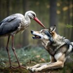 The Stork and the Wolf from https://bedtimestoriesforall.com/