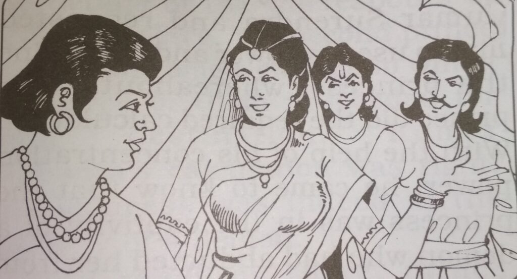 One day, three handsome princes from different distant kingdoms approached Shashikala for marriage.