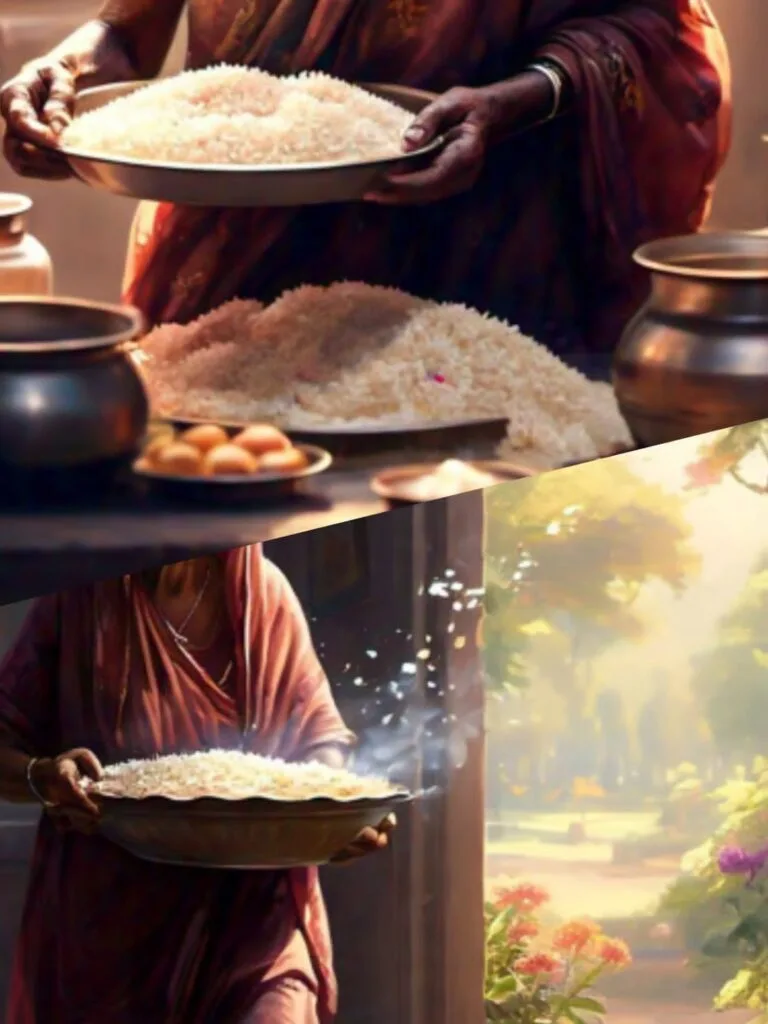 One day, Soumitra's wife prepared a sweet dish made of milk and rice. Very fondly, she served it to Prafull Kant and then became busy with some work.