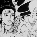 As Betal's luminous form dissolved into the night air, a sudden hush fell over the cremation ground. The very earth trembled as a radiant light manifested - and there stood Lord Shiva, his matted locks crowned with the crescent moon, his third eye glowing with divine approval. The scent of sacred ash and jasmine filled the air as the Destroyer spoke: "Vikramaditya," his voice resonated like a thousand temple bells, "today you wielded your sword as Dharma itself. That demon wore ochre robes, but his heart was blacker than the darkest kaliyuga night. In slaying him, you have purified the earth and earned a place among the righteous kings of legend."