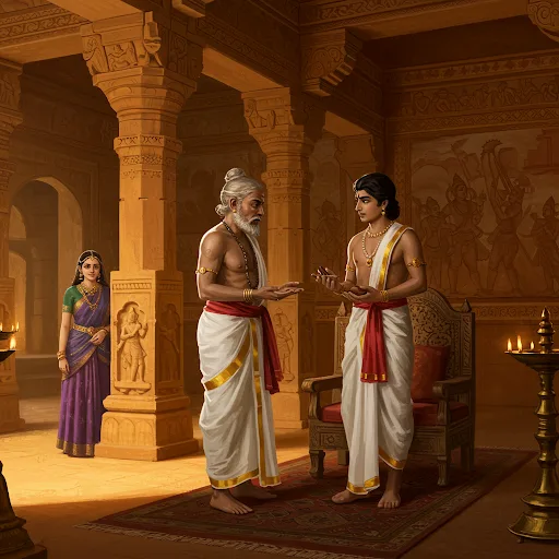 The adviser had been watching for days. Each morning, as "Gargi" emerged from Princess Vanavan's chambers with her pallu slightly disheveled and the scent of night-blooming parijata clinging to her braid, his obsession grew. When he finally knelt before the Chera king, his voice trembled like a bowstring pulled too tight. "Maharaja, I would trade my ancestral lands for that Brahmin girl's hand."