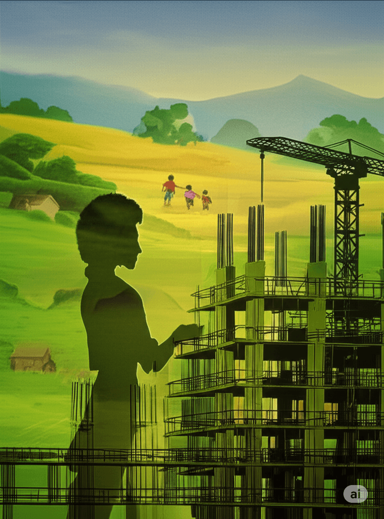Through backbreaking labor and sleepless nights, he saved every rupee, skipping meals to send coins home. The city's chaos never dulled his longing for the village's rolling hills, where his children's laughter once mingled with the evening breeze.