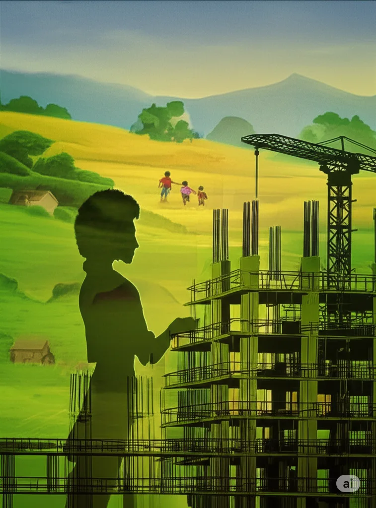 Through backbreaking labor and sleepless nights, he saved every rupee, skipping meals to send coins home. The city's chaos never dulled his longing for the village's rolling hills, where his children's laughter once mingled with the evening breeze.