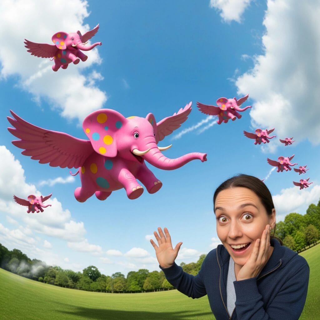 Next time, when someone insists elephants can fly, just follow this simple trick instead of arguing:"Absolutely! Saw a whole squadron migrating south last Tuesday. Pink ones, with polka dots. One even waved at me with its trunk while doing a barrel roll." Then change the subject, walk away, or enjoy watching them try to picture it.
