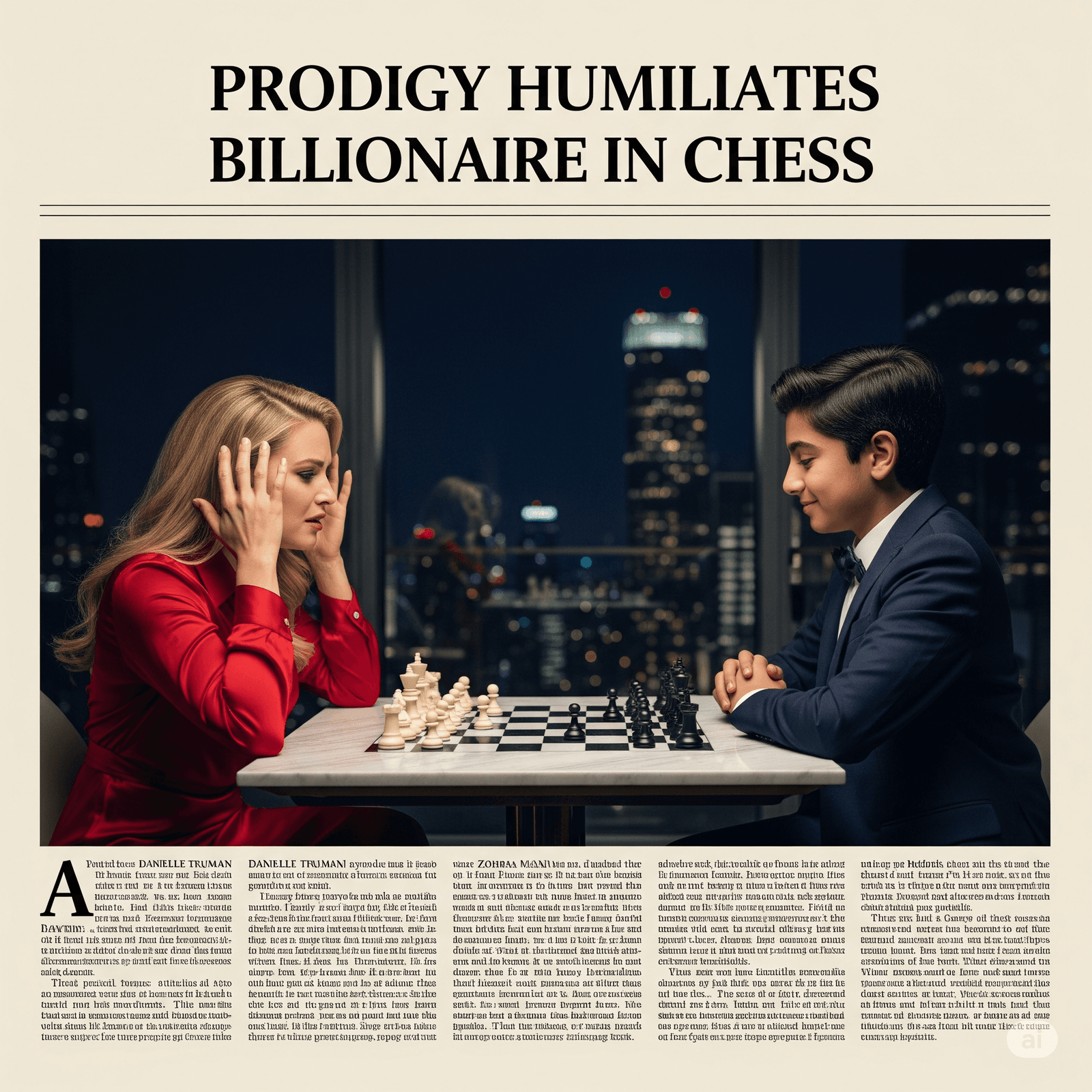 The Chess Prodigy Who Beat a Billionaire: The Pawn Who Toppled a Queen from Author's Best Written Stories