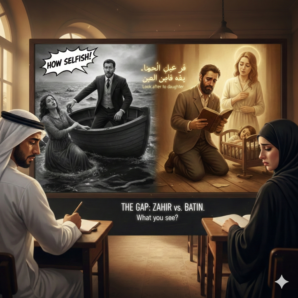 Professor Yasser closed the journal in his hands, a symbolic gesture. “What you have learned today,” he said, his voice thick with emotion, “you would not learn from a thousand lectures. Our beloved Prophet, peace be upon him, said: ‘Beware of suspicion, for suspicion is the worst of false tales.’ We are so quick to judge someone's actions without knowing the real motive behind them.”