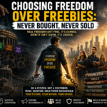 Choosing Freedom Over Freebies: Never Bought, Never Sold