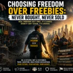 Choosing Freedom Over Freebies: Never Bought, Never Sold