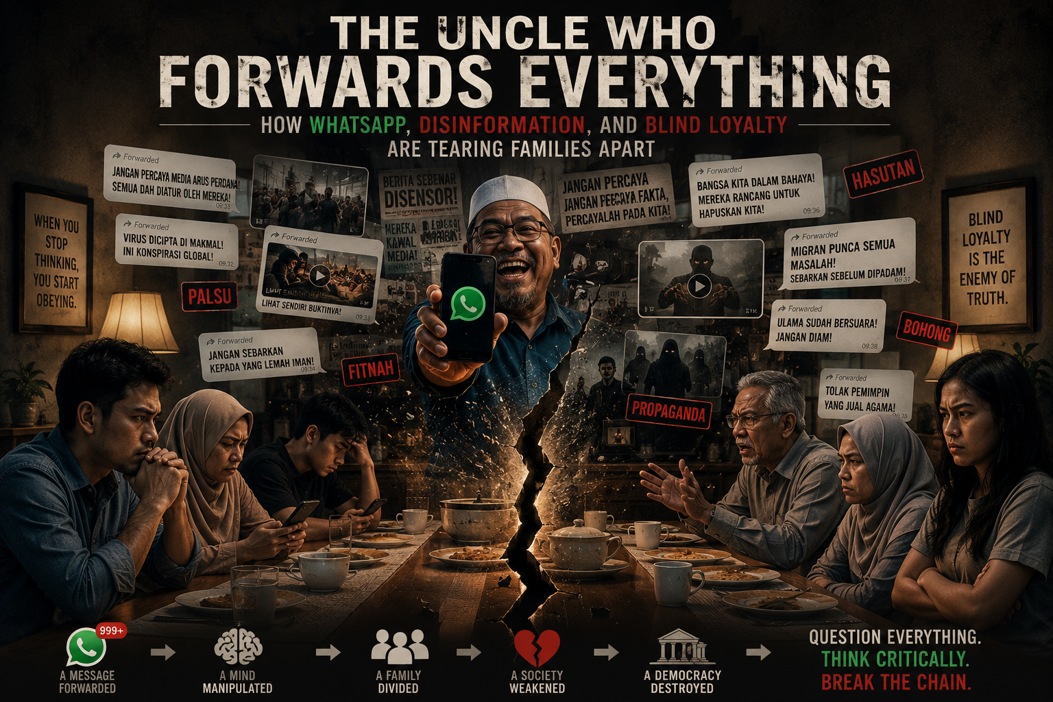 The Uncle Who Forwards Everything: How WhatsApp, Disinformation, and Blind Loyalty Are Tearing Families Apart.